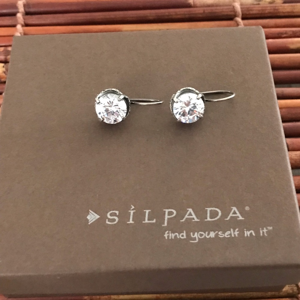 Silpada Sterling Silver Zirconia Earrings
